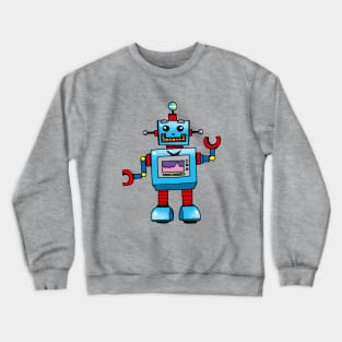 fun robot toy Crewneck Sweatshirt